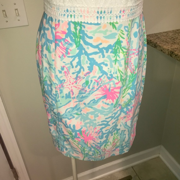 Lilly Pulitzer Sharice coral bay lace sheath dress - Picture 7 of 16